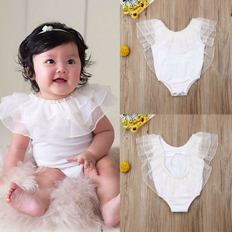 Summer Baby Clothing Newborn Baby Girl Pearl