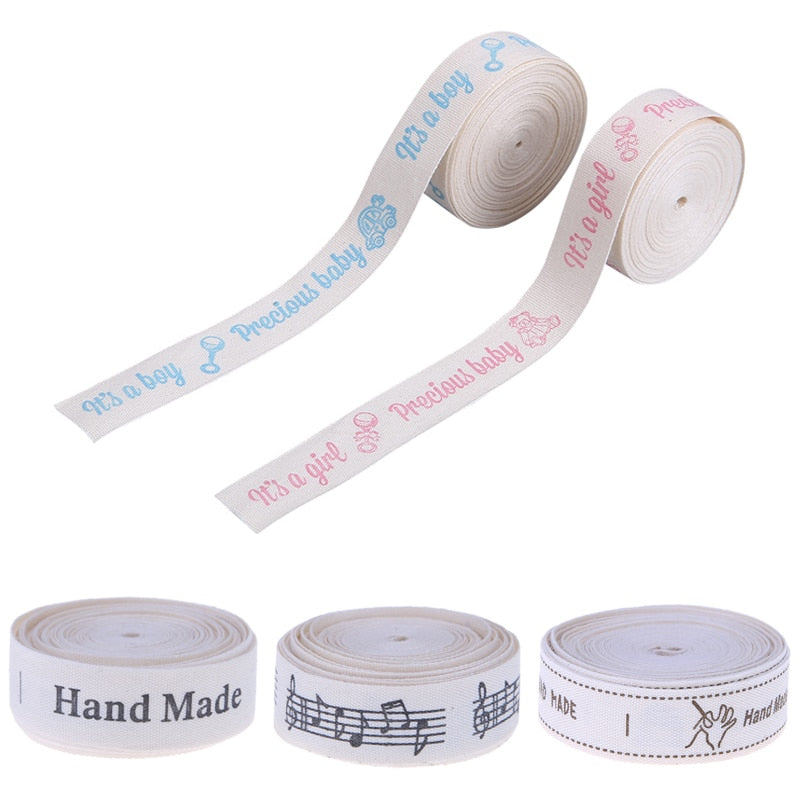 5 Yard Sew on Woven Lables Handmade Garment Tags