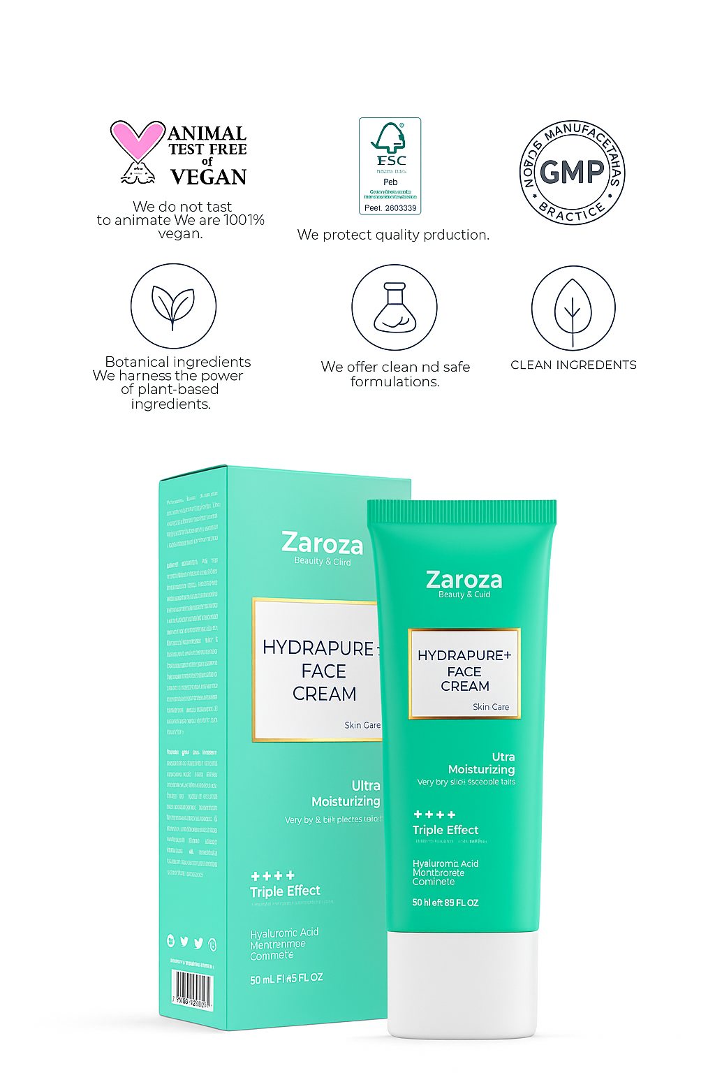 HydraPure Plus 3 Action Intensive Moisturizing Face Cream Repairing