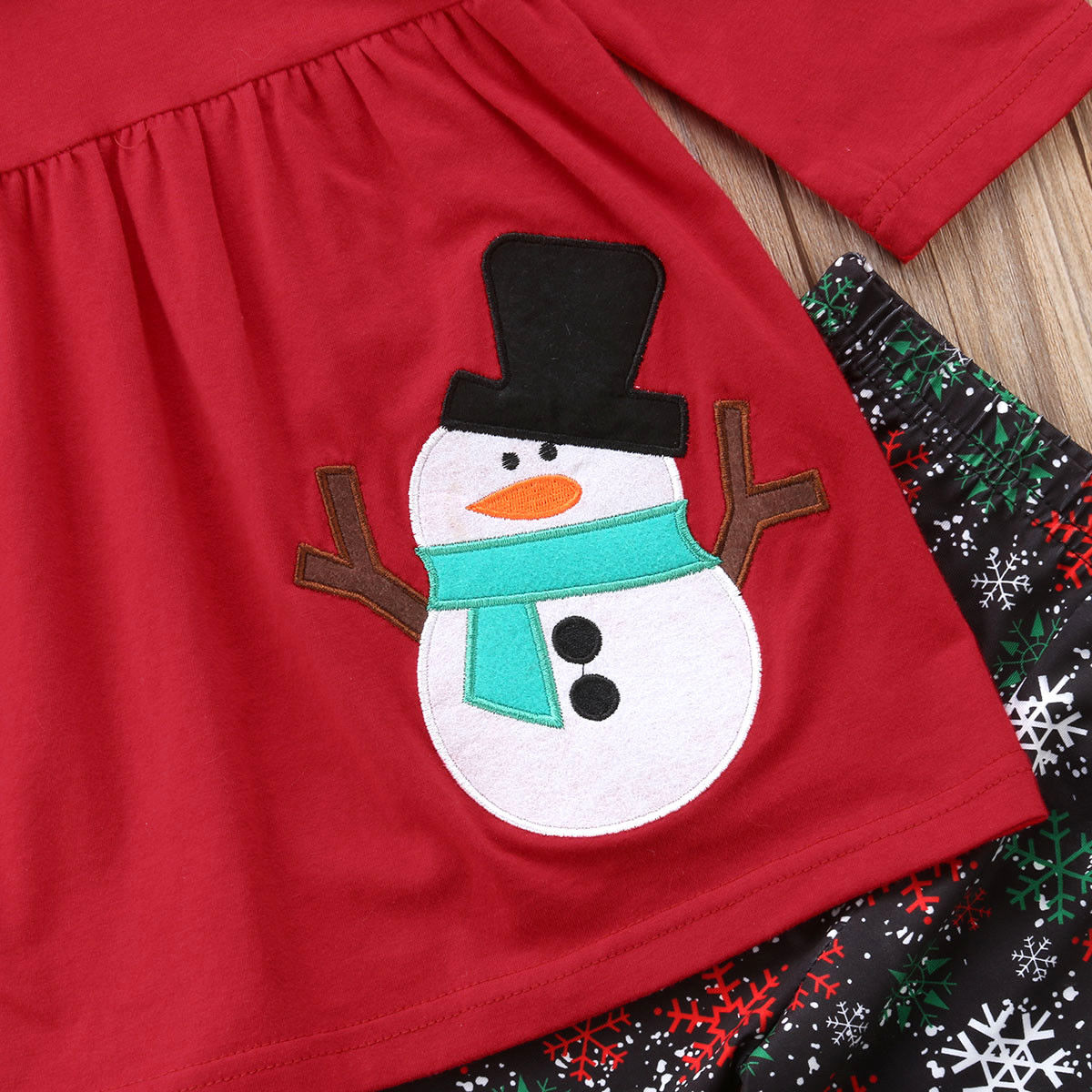 Lovely Xmas 3pcs Casual Clothing Baby Girl